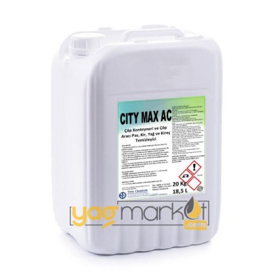 Petrochem City Max/AC Çöp Kamyonu ve Çöp Konteynırı Pas,Kir,Kireç Yağ Temizleyici Asidik - 20 Kg